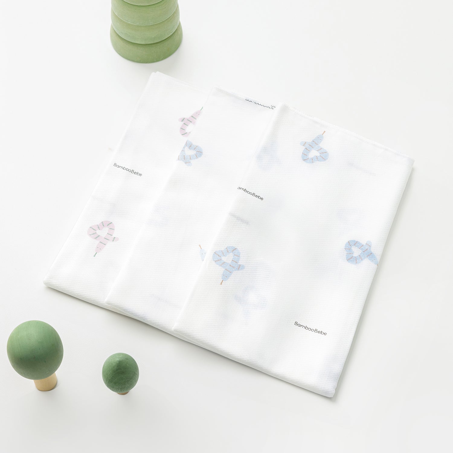 밤부베베 시그니처 사각 기저귀 사랑스러운 배얌이 (3장)