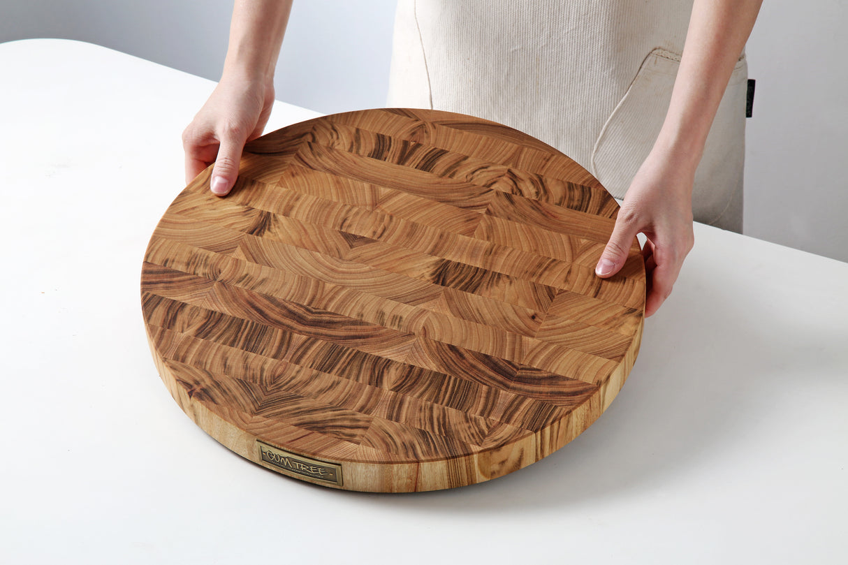 캄포 엔드그레인 원형도마(중) 30cm