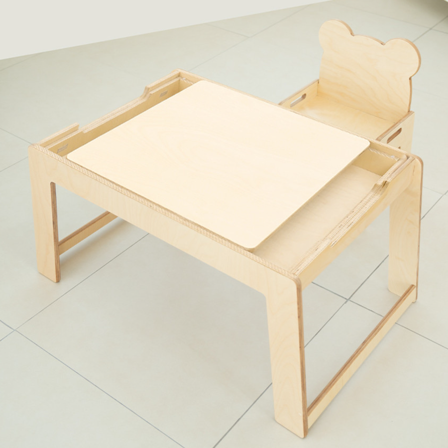 버드베베 에듀오 입식 레고 테이블 (의자포함)