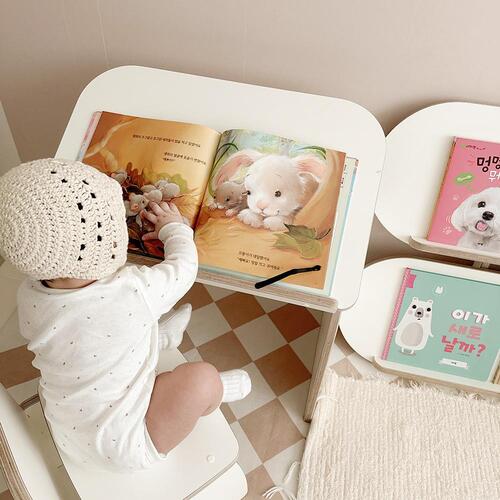 유아 독서대 테이블-유압수대