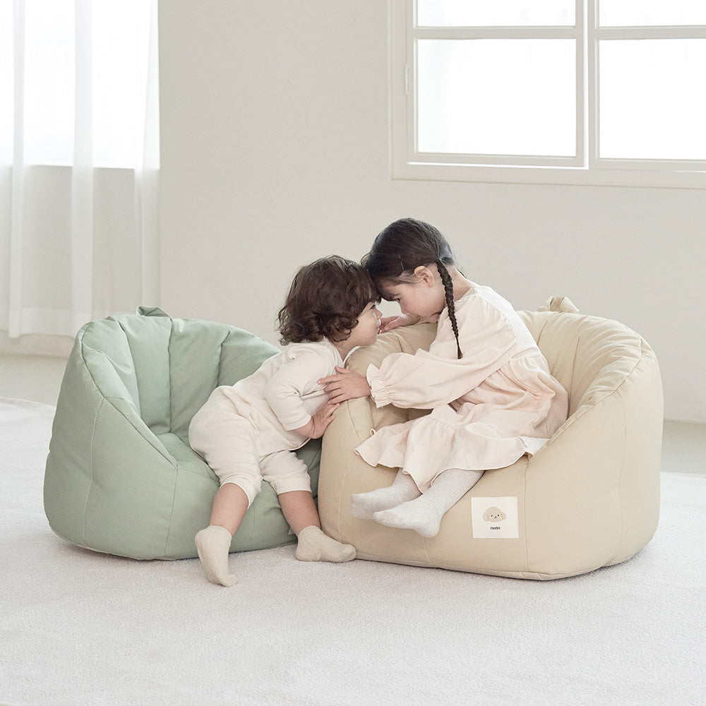 모데즈 아기쇼파 유아빈백소파 아기빈백 스툴 세트