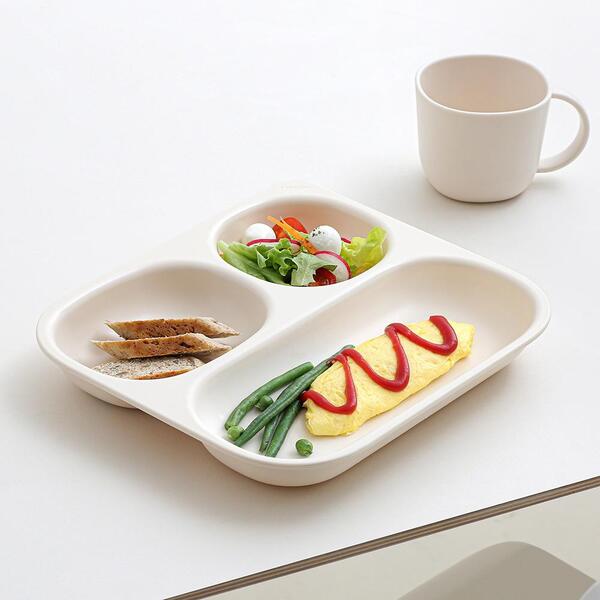 탁가온 네모 에코젠 3구 깊은 식판