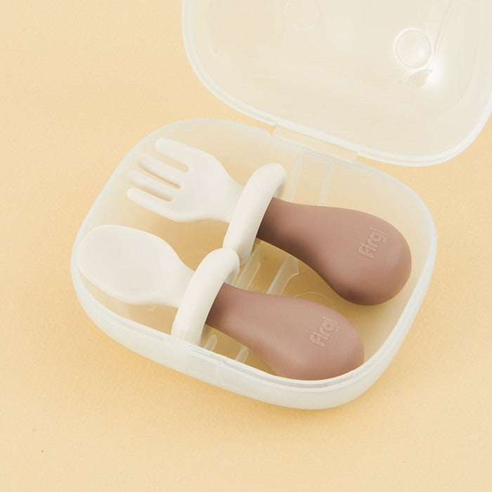 퍼기 버섯 자기주도 이유식 스푼포크 (케이스 포함)