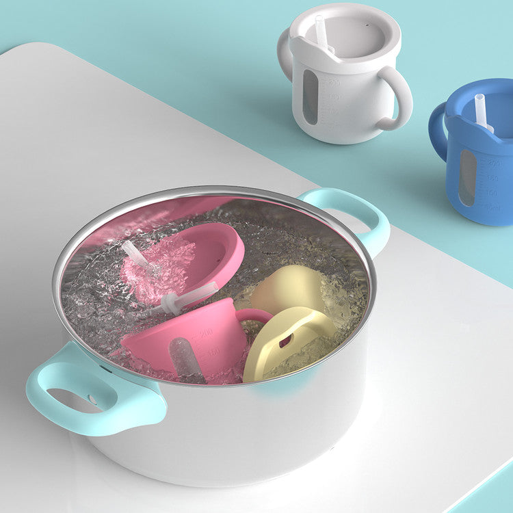 실리콘 멀티컵 빨대컵