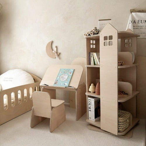 유아 독서대 테이블-유압수대