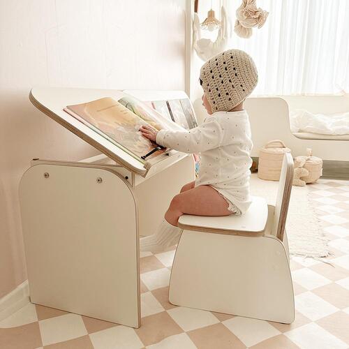 유아 독서대 테이블-유압수대