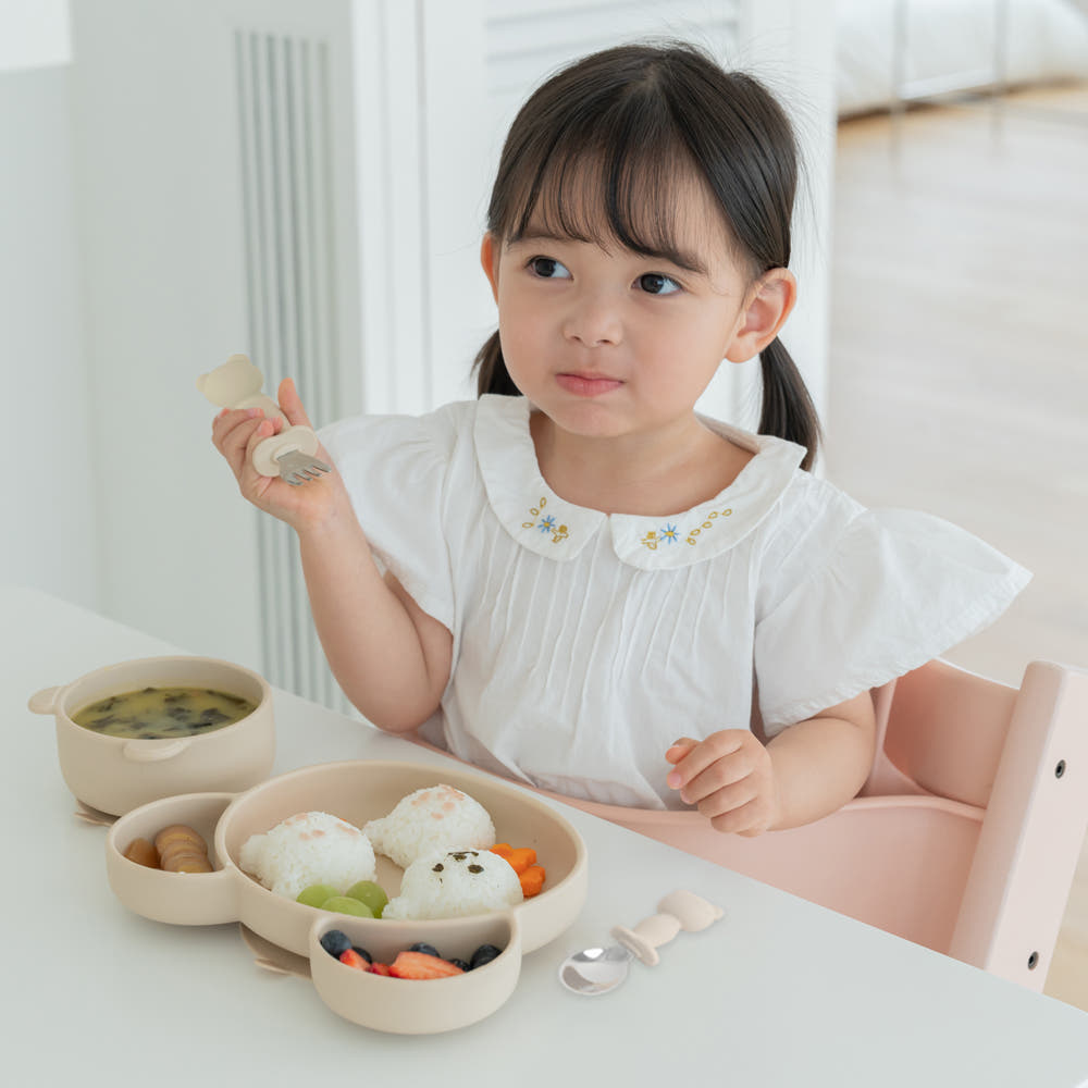 버들 실리콘 흡착식판 세트