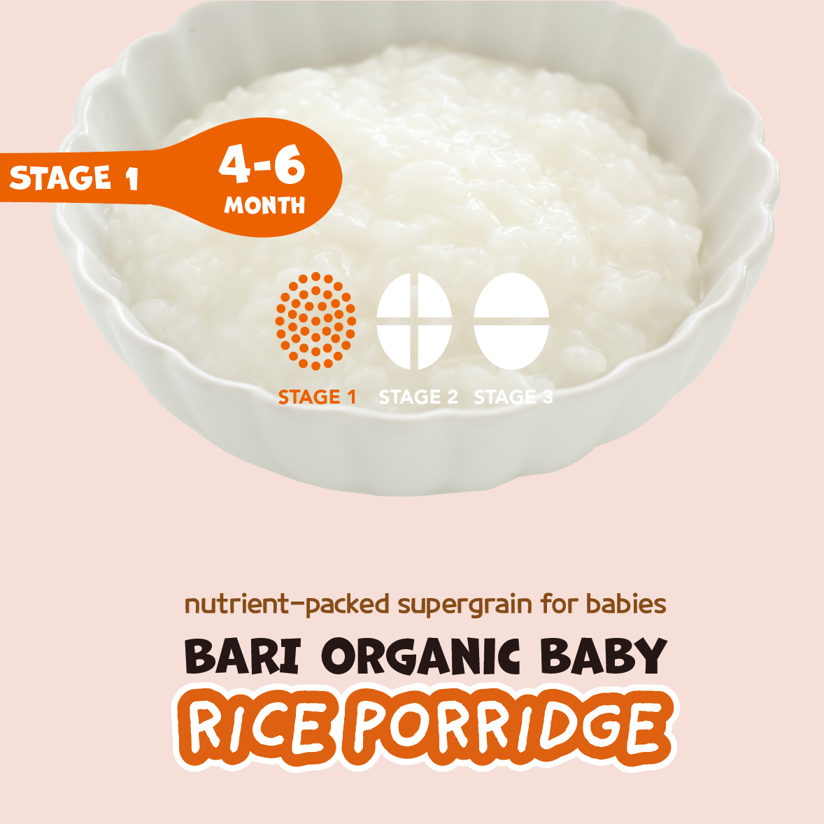 BARI Organic Rice Porridge - Full Package (쌀가루 10박스 + Gift 티백 6봉)
